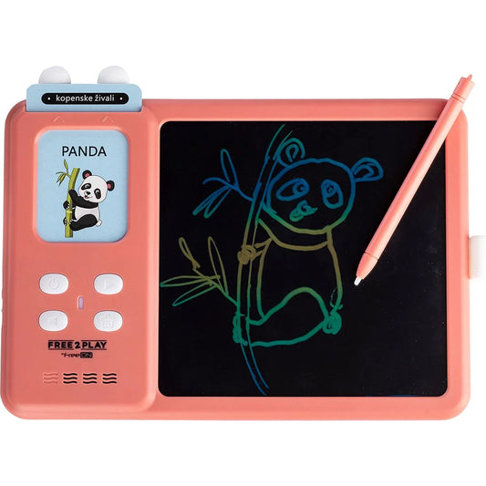 Free2Play - Interaktivna LCD tablica s karticami 2 v 1 - Roza - F2P1271999 Luxbaby