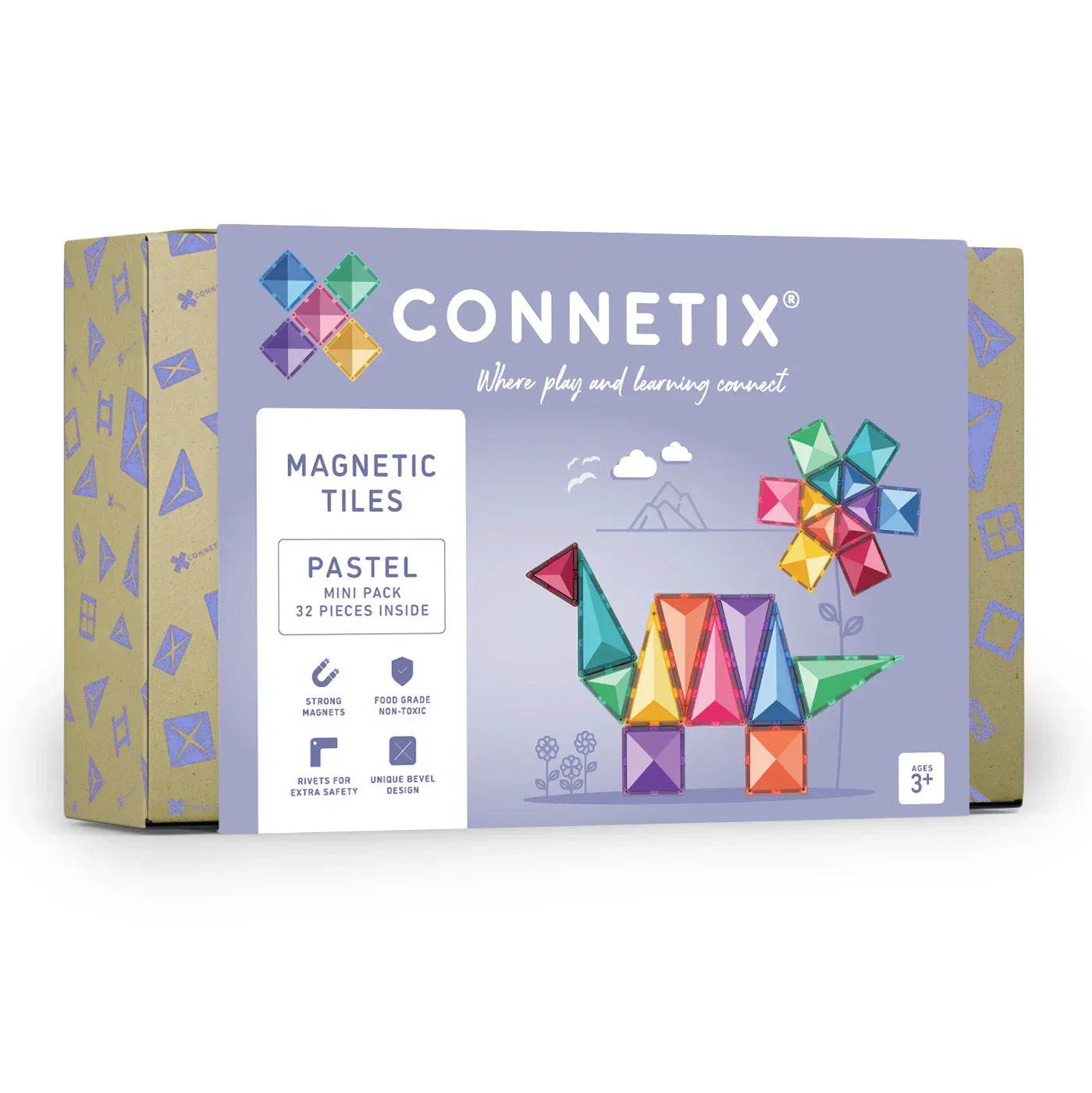 Connetix - Magnetne ploščice - Pastel Mini Pack (32 kosov) - CT-P-00032-MI Luxbaby