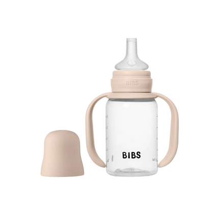 BIBS - Steklenička za učenje pitje, silikon - Blush - 50211244 Luxbaby