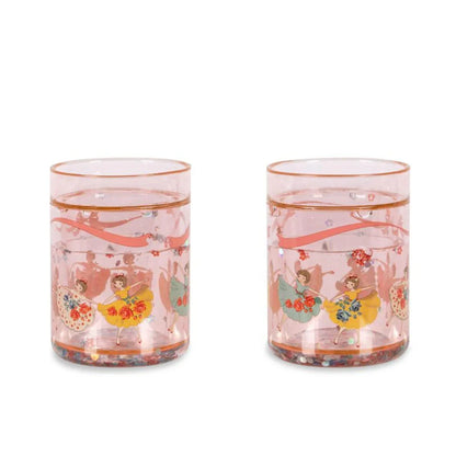 Konges Sløjd - 2-delni set kozarcev z bleščicami - Tip Toe Twinkle - KS103638TTW Luxbaby