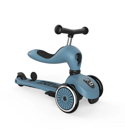Scoot&Ride - Otroški poganjalec in skiro Highwaykick 1 Push and Go - Steel - SR00071 Luxbaby