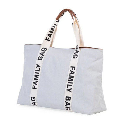 Childhome - Torba Family Bag Signature - Canvas Off White - CWFBSCOW Luxbaby
