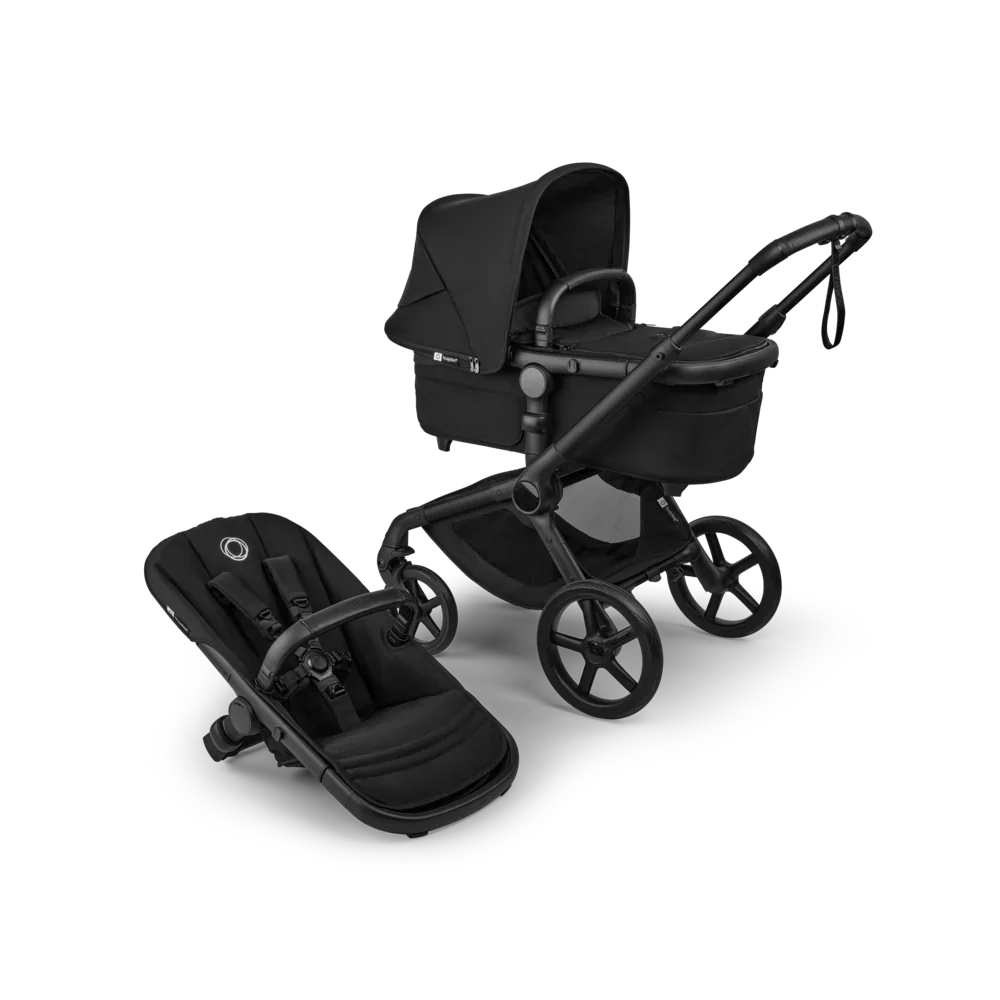 Bugaboo - Otroški voziček Fox 5 Renew Travel - Heritage Black (4v1) - K14093 Luxbaby