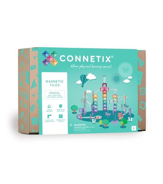 Connetix - Magnetne ploščice - Pastel Ball Run Pack (106 kosov) - CON-EU-P106BR Luxbaby