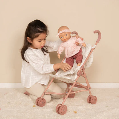 Little Dutch - Kovinski voziček za punčko - White Meadows
