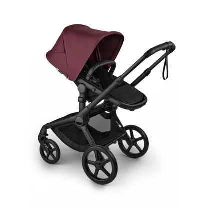 Bugaboo - Otroški voziček Fox 5 Renew Black/Heritage Black - Dark Cherry (2v1)