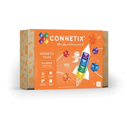 Connetix - Magnetne ploščice - Rainbow Square Pack (42 kosov)