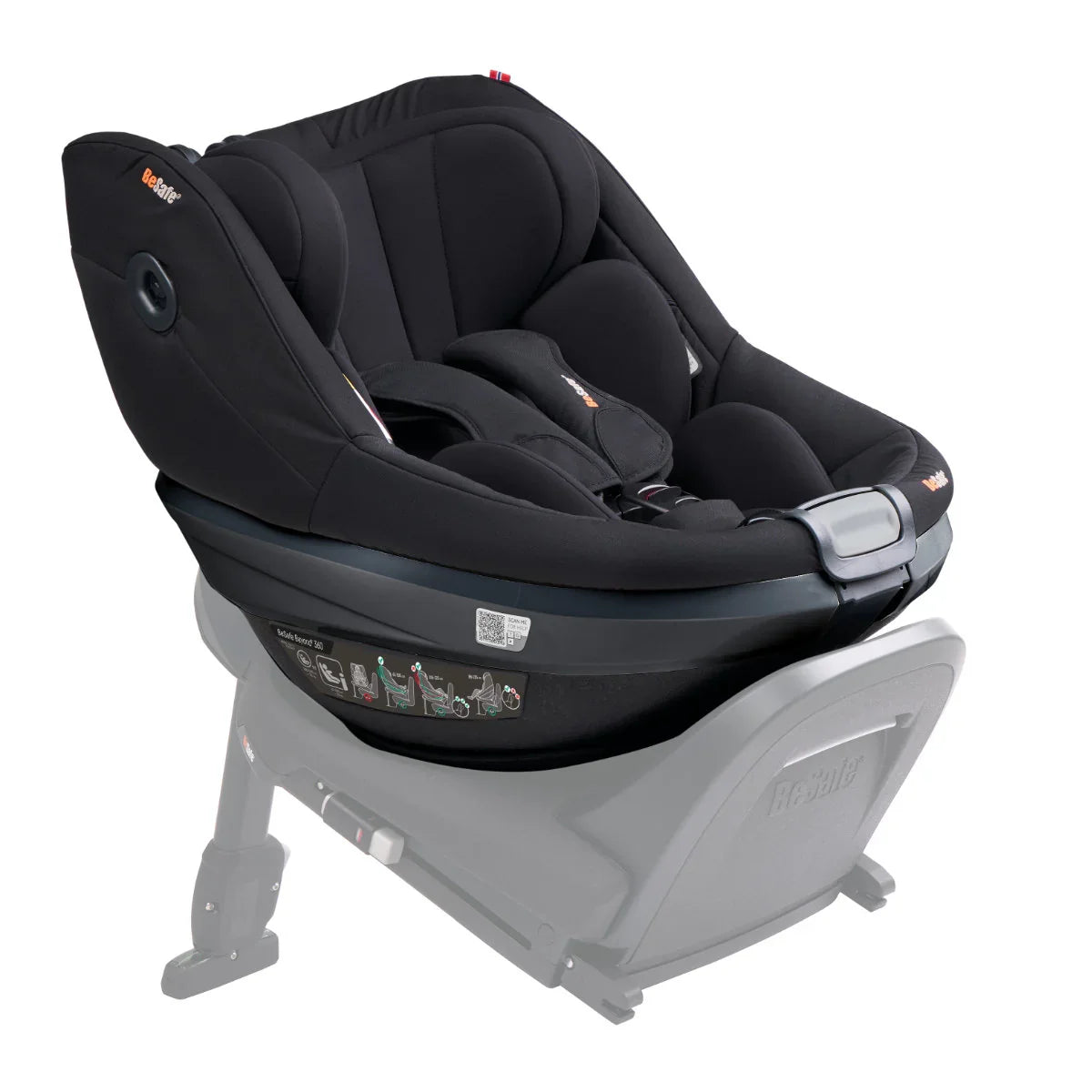 BeSafe - Otroški avtosedež Beyond² 360 (61-125cm) - Fresh Black Cab - 11045369-BlackCabF Luxbaby