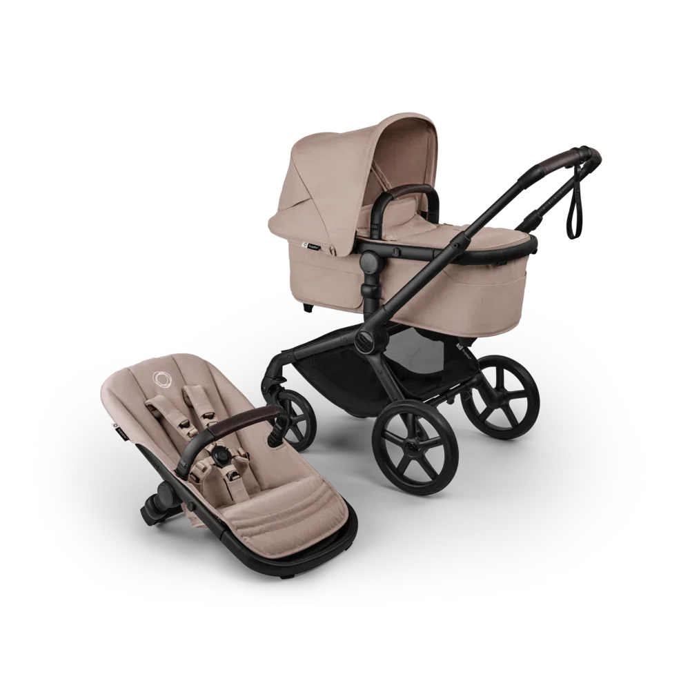 Bugaboo - Otroški voziček Fox 5 Renew Black/Desert Taupe Melange - Desert Taupe Melange (2v1) - K13822 Luxbaby