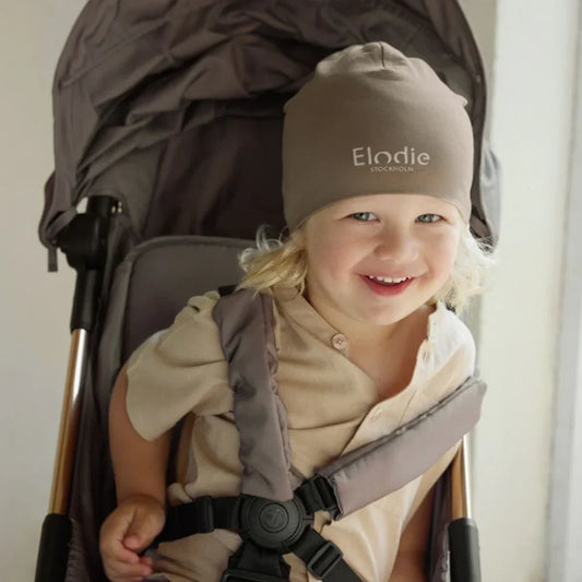 Elodie - Tanka kapa z logotipom - Tender Taupe - E50560208210DC Luxbaby
