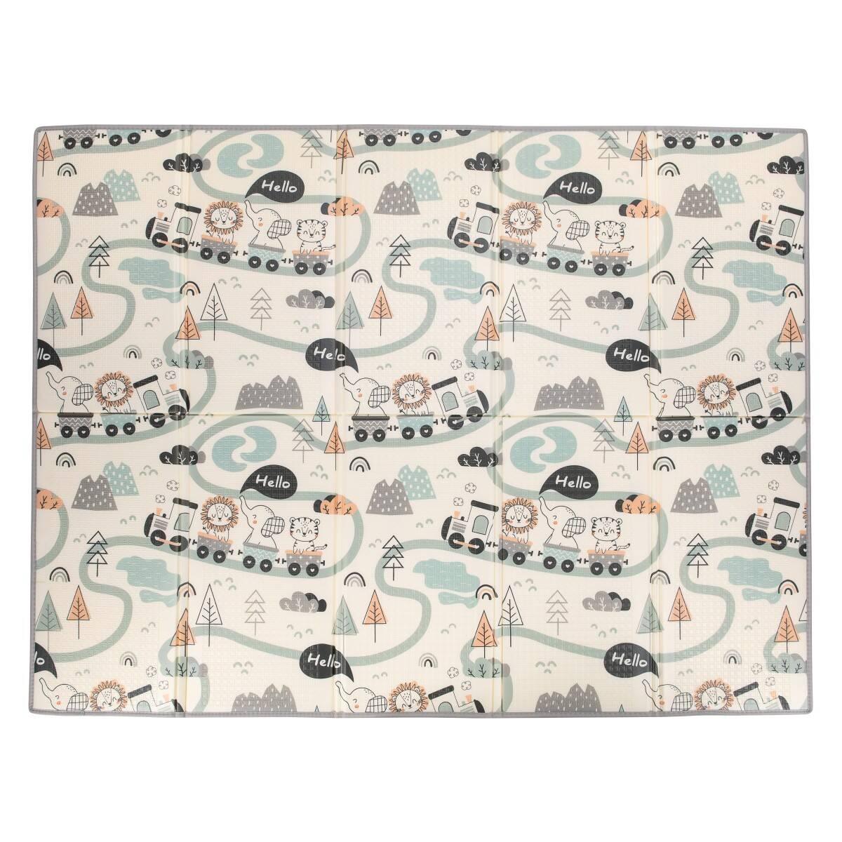 FreeON - Zložljiva igralna podloga z robom - Road - F1218858 Luxbaby