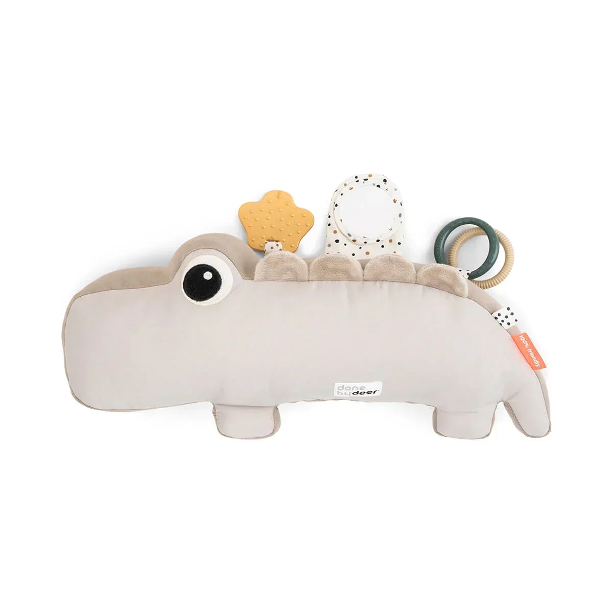 Done by Deer - Croco Tummy Play Toy - Sand