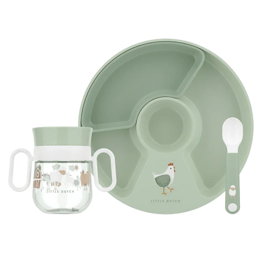 Little Dutch - 3-delni začetni jedilni set - Little Farm - LD108040565399 Luxbaby
