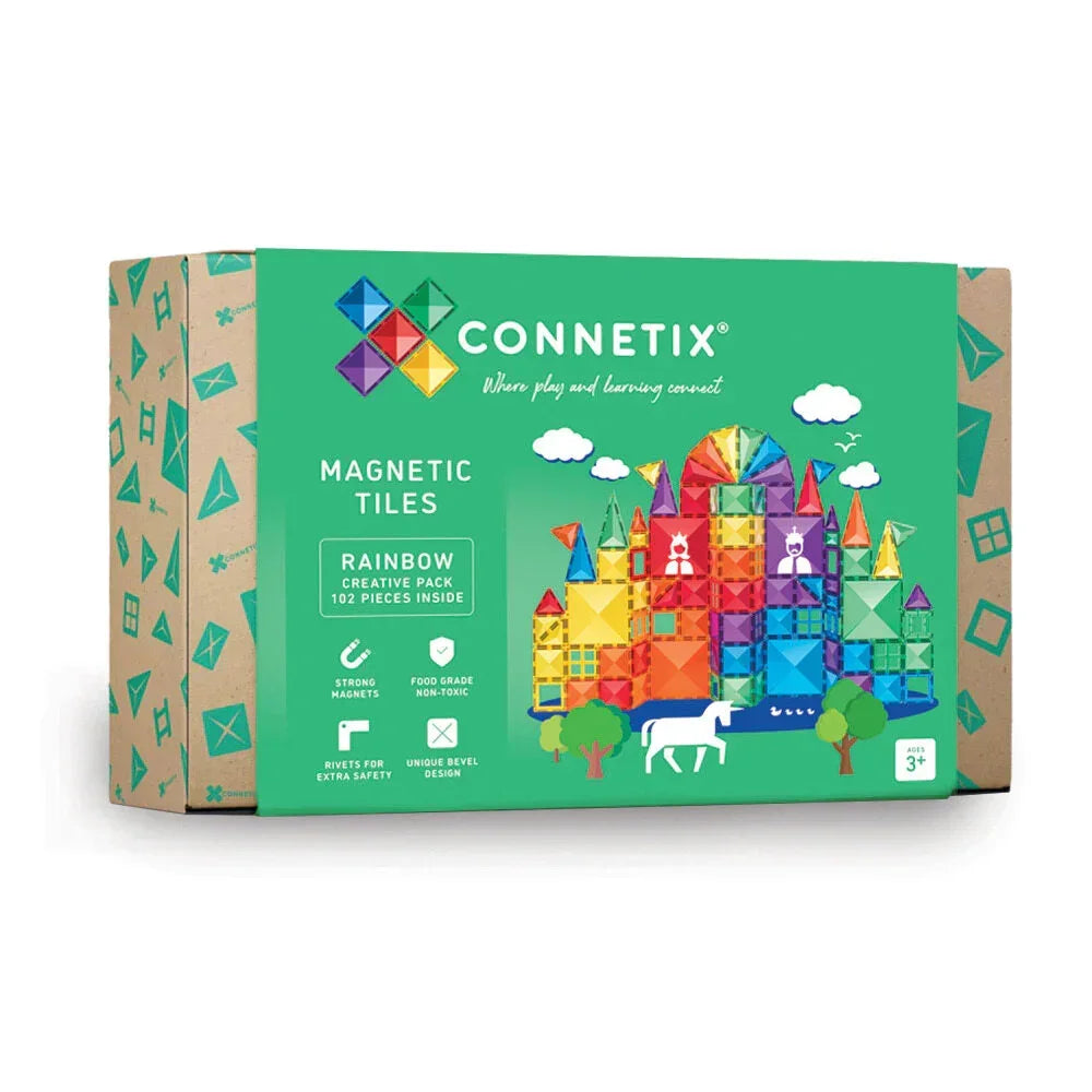 Connetix - Magnetne ploščice - Rainbow Creative Pack (102 kosa)