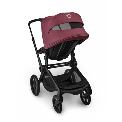 Bugaboo - Otroški voziček Fox 5 Renew Black/Heritage Black - Dark Cherry (2v1)
