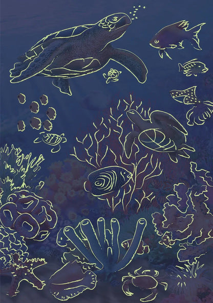 Dino Toys - Sestavljanka - Under world (100 XL NEON kosov) - 394193 Luxbaby