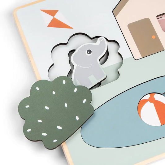 Done by Deer - Sestavljanka s plastmi - Deer friends - DBD4854917 Luxbaby