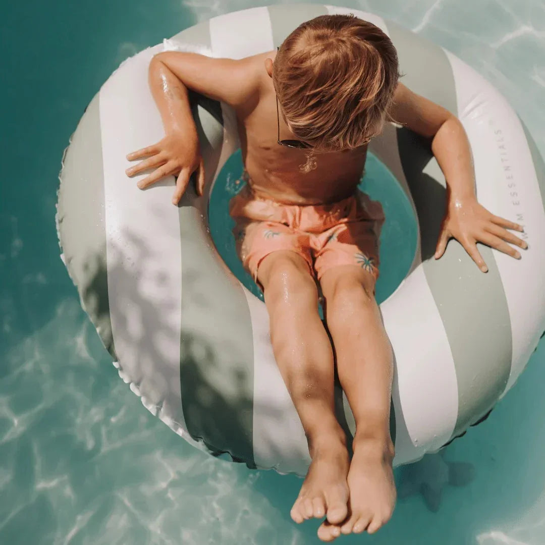 Swim Essentials - Otroški plavalni obroč - Old Green Stripes (90 cm)