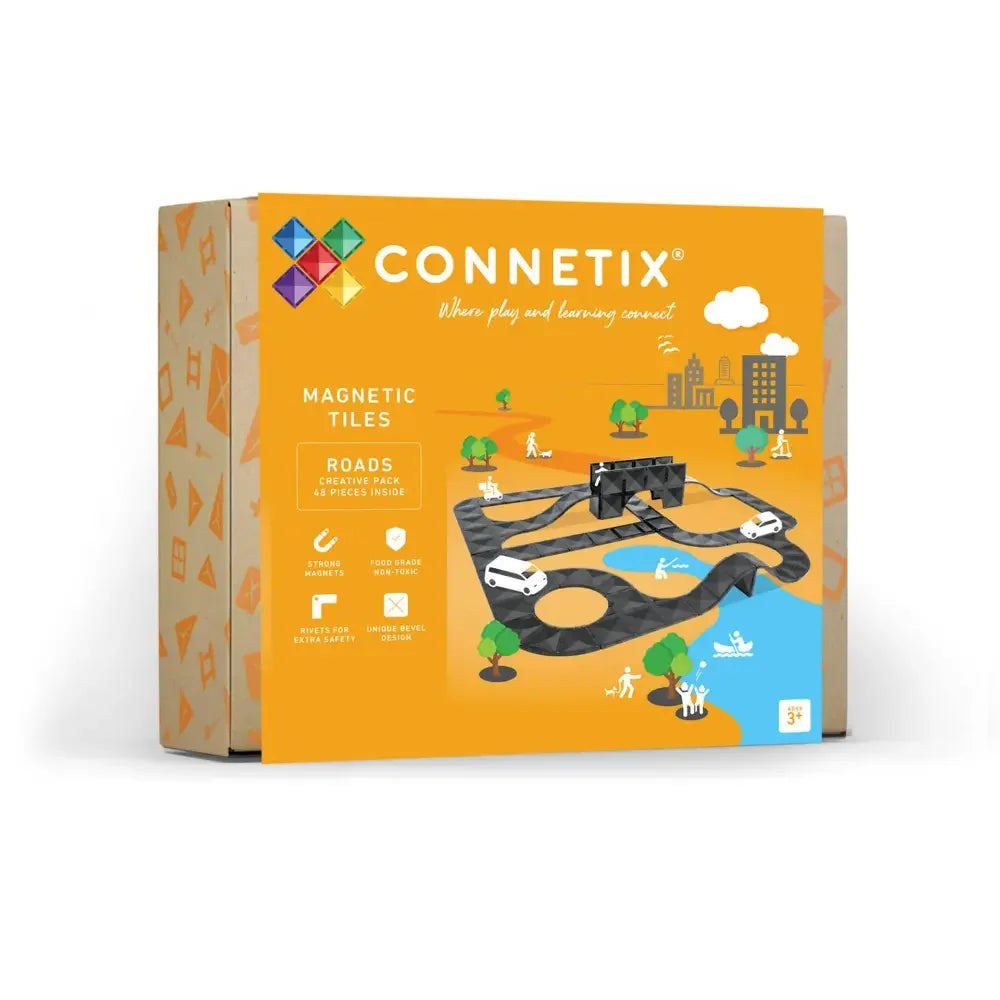 Connetix - Magnetne ploščice - Creative Roads Pack (48 kosov) - CT-O-00048-CR Luxbaby