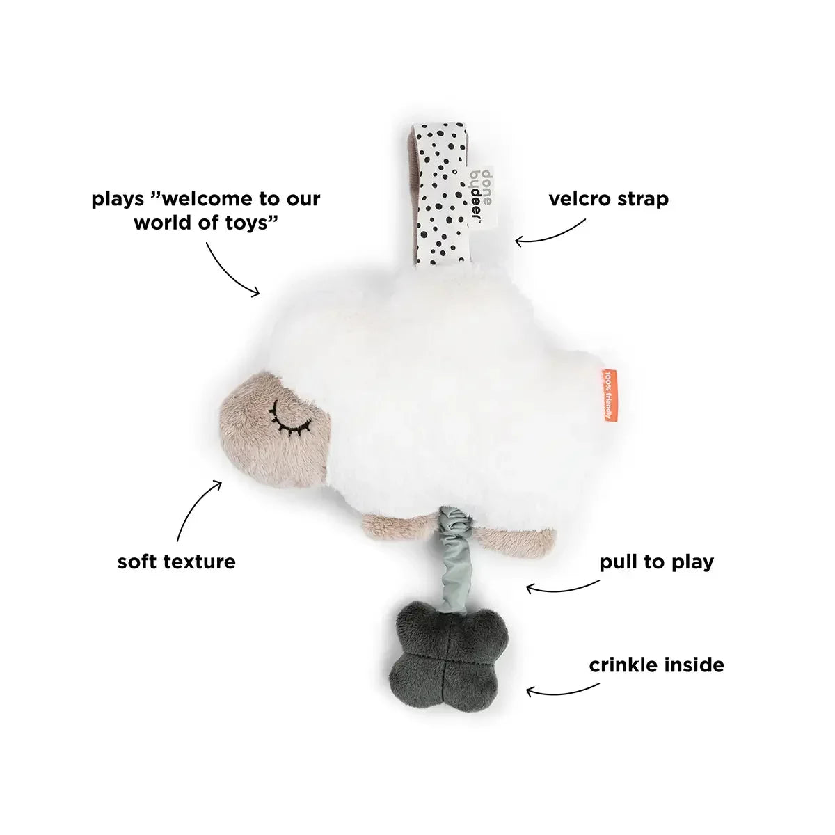 Done by Deer - Sheepy Musical Pendant - Sand