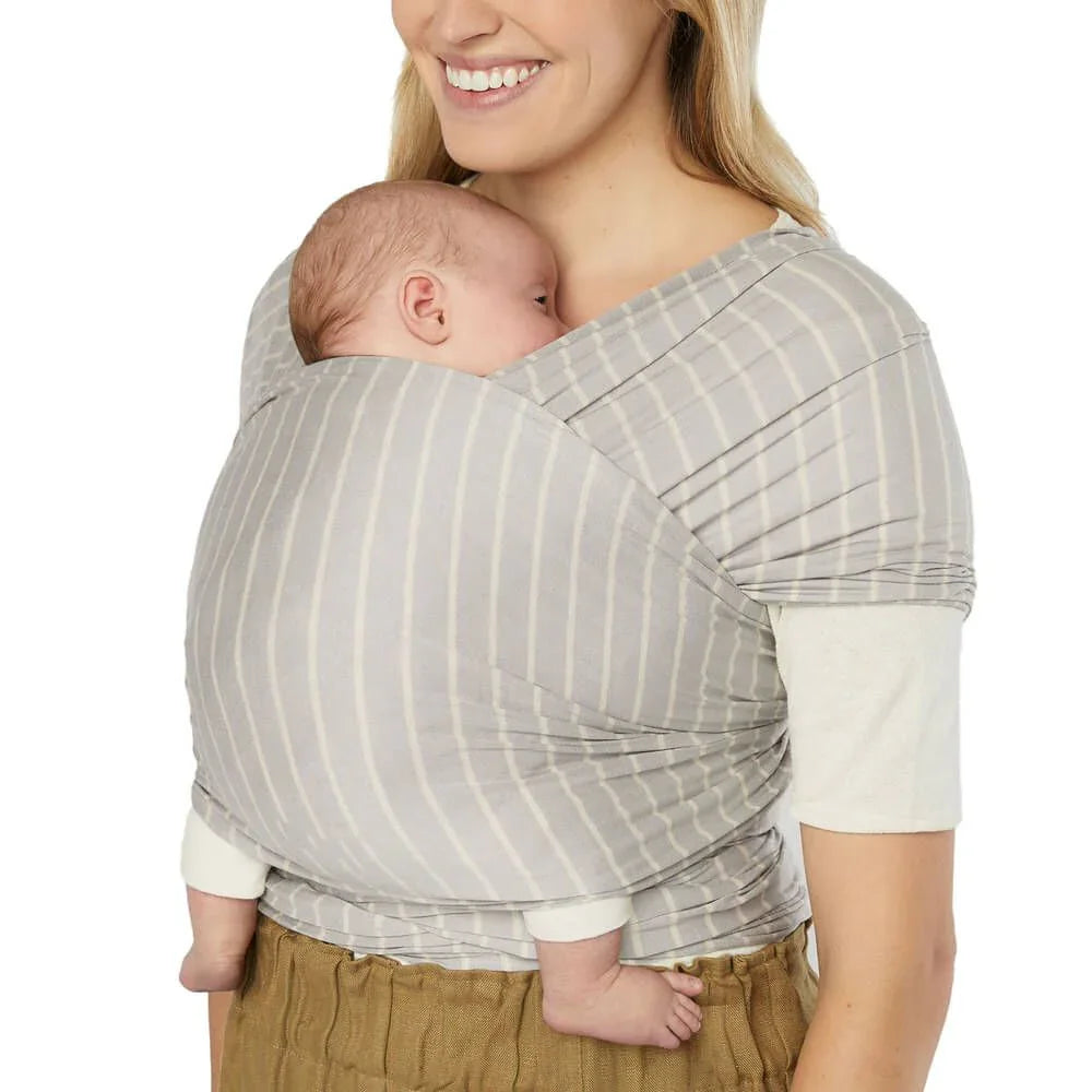 Ergobaby - Aura nosilka, Sustainable Knit - Grey Stripes - WLASKGRYSTP Luxbaby