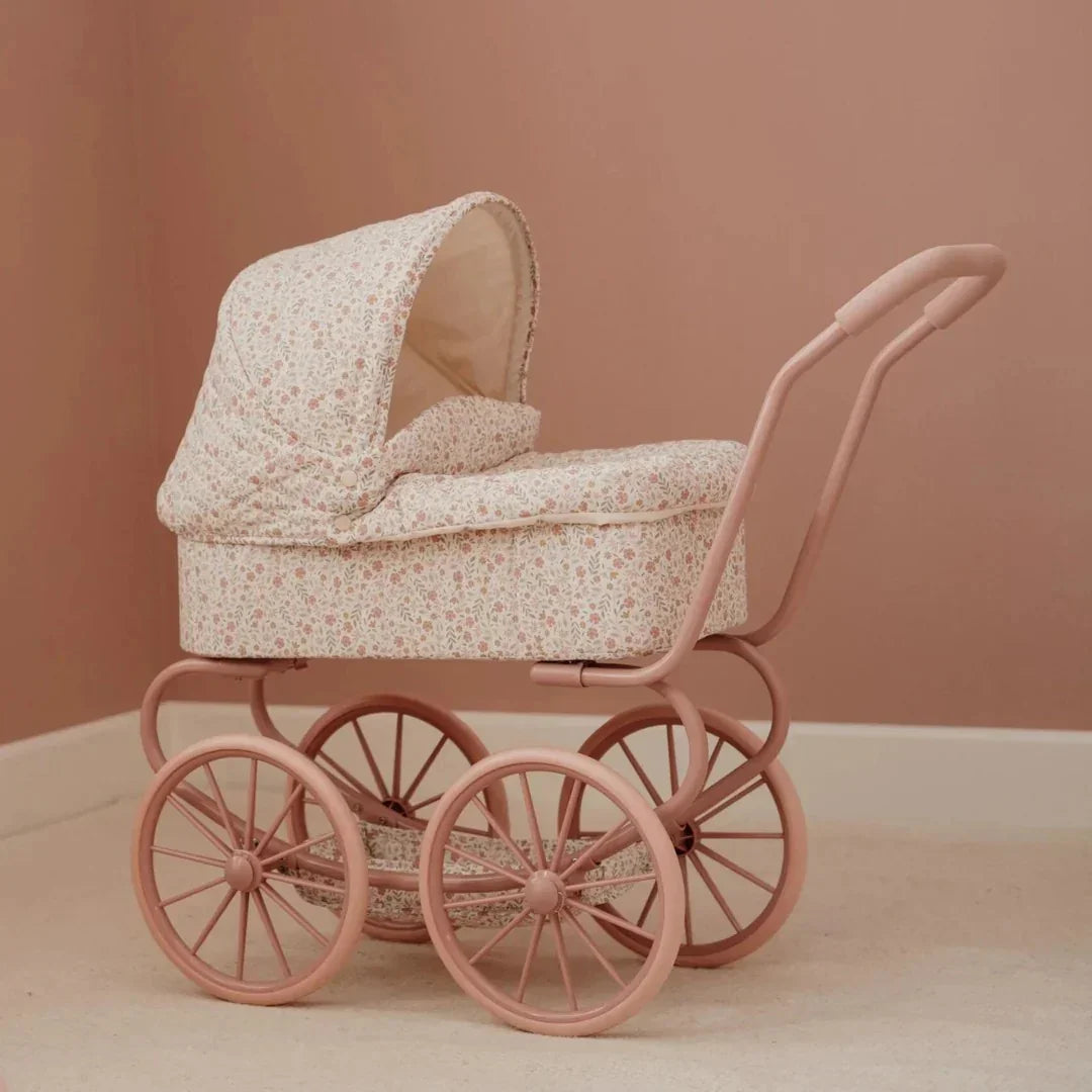 Little Dutch - Klasičen voziček za punčko - Soft Flowers - LD4586 Luxbaby