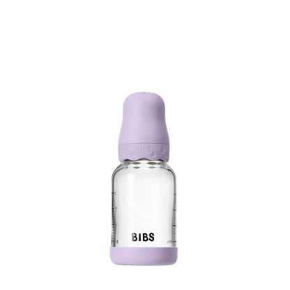 BIBS - Otroška steklena steklenička Boheme 120 ml, lateks - Violet Sky (počasen pretok) - 50192291 Luxbaby