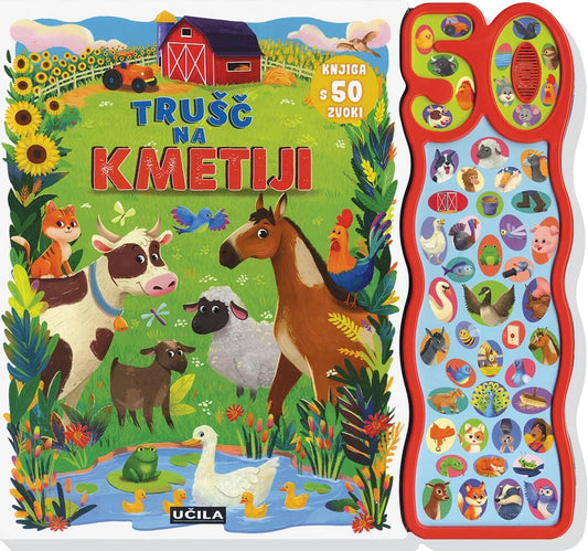 Učila - Trušč na kmetiji – knjiga s 50 zvoki - U007284 Luxbaby