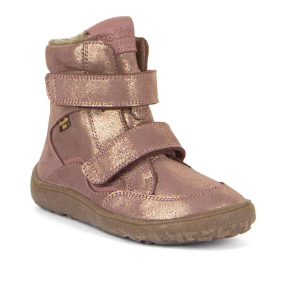 Froddo - Otroški bosonogi škornji Tex Winter - Pink/Gold (G3160232-9) - G3160232-9-23 Luxbaby