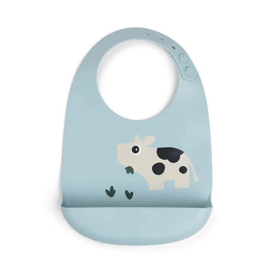 Done by Deer - Silikonski slinček Dotti - Blue - DBD1359582 Luxbaby