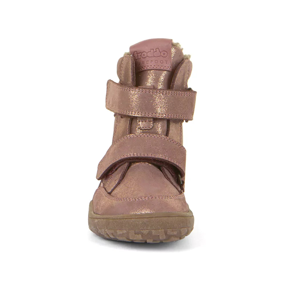 Froddo - Otroški bosonogi škornji Tex Winter - Pink/Gold (G3160232-9) - G3160232-9-23 Luxbaby