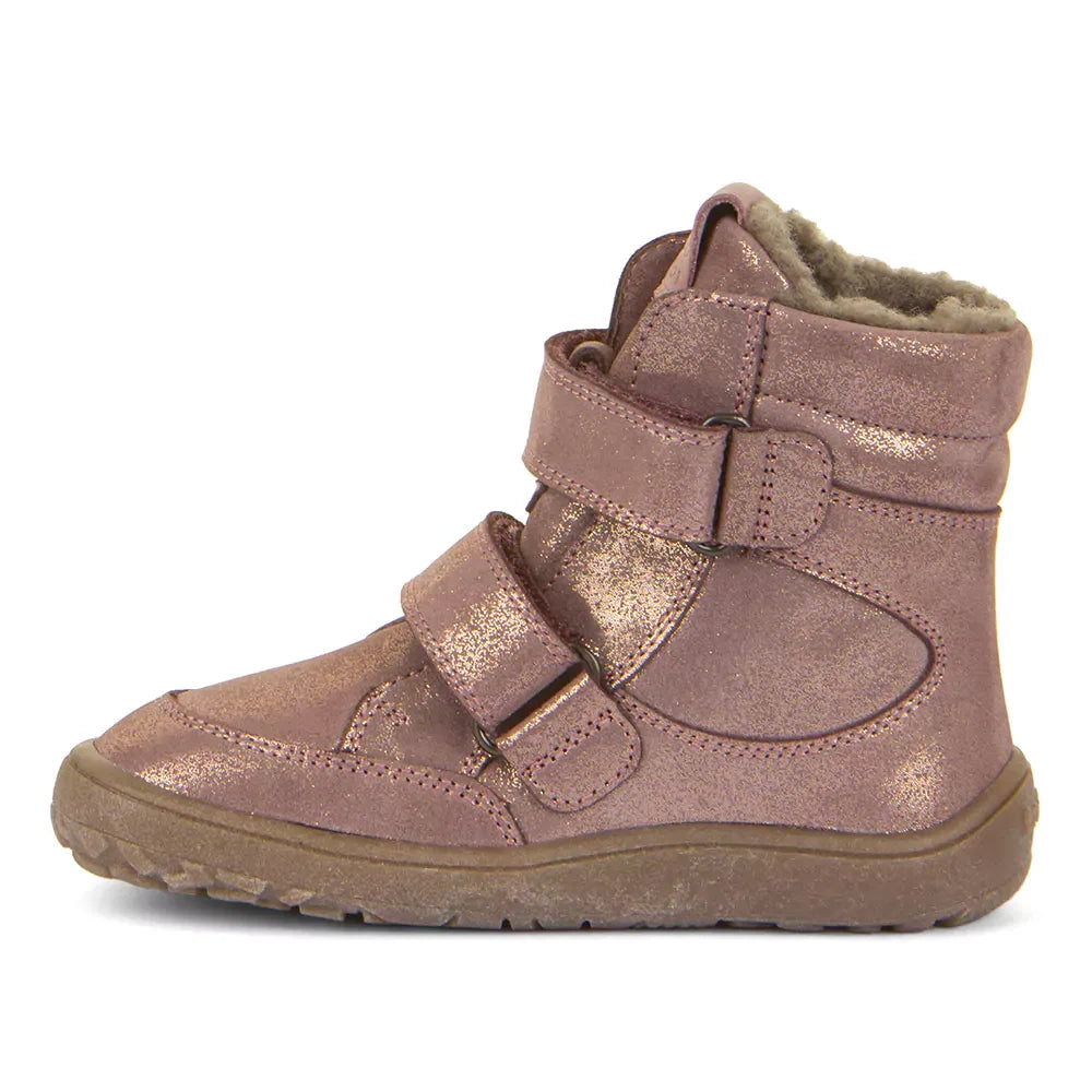 Froddo - Otroški bosonogi škornji Tex Winter - Pink/Gold (G3160232-9) - G3160232-9-23 Luxbaby