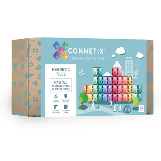 Connetix - Magnetne ploščice - Pastel Rectangle (24 kosov) - CT-P-00024-RE Luxbaby