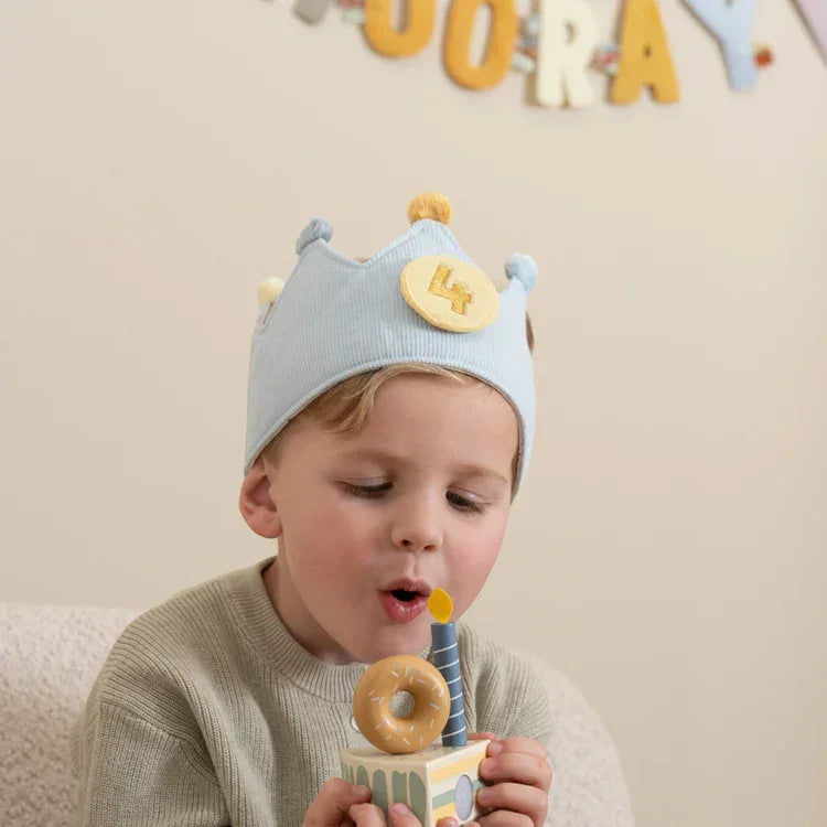 Little Dutch - Rojstnodnevna krona s številkami - Blue