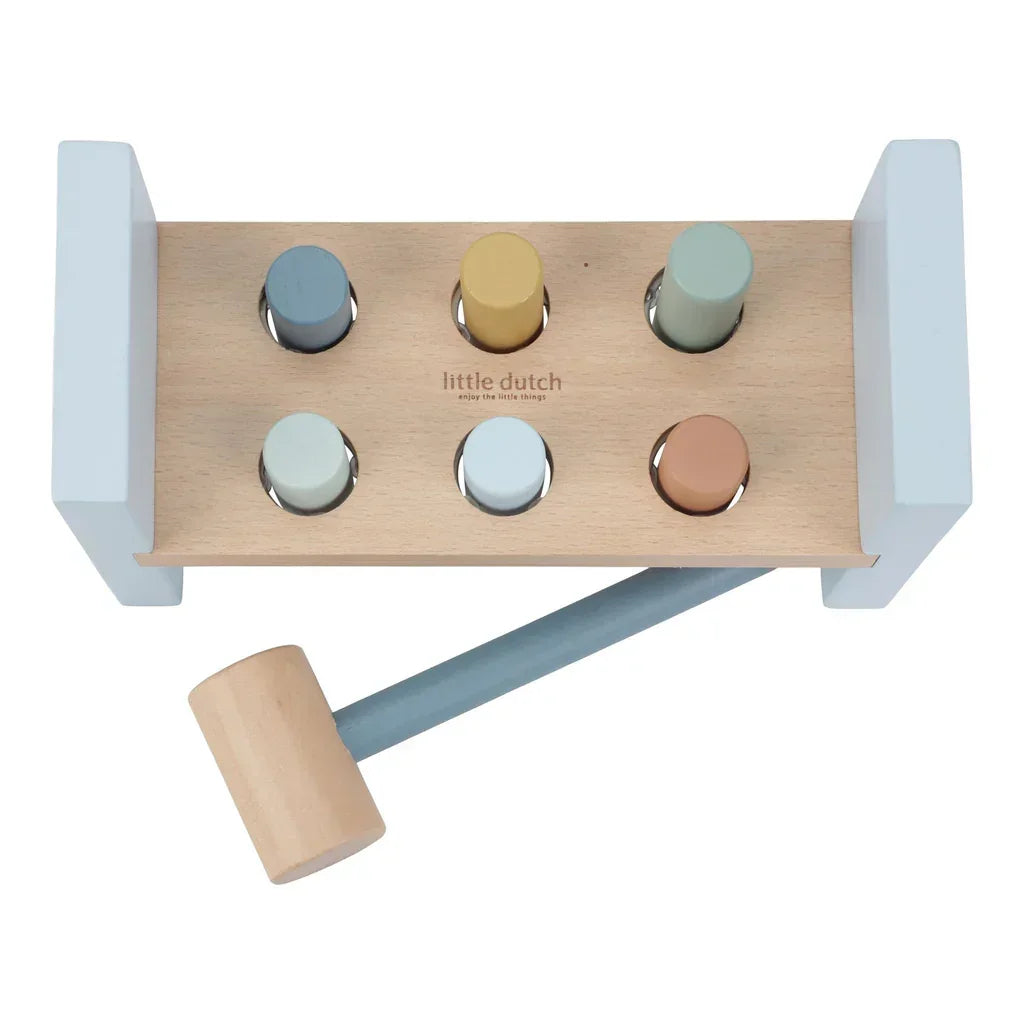 Little Dutch - Lesena igračka s kladivom - Forest Friends