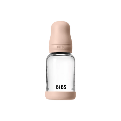 BIBS - Otroška steklena steklenička 120 ml, lateks - Blush (počasni pretok) - 5019244 Luxbaby