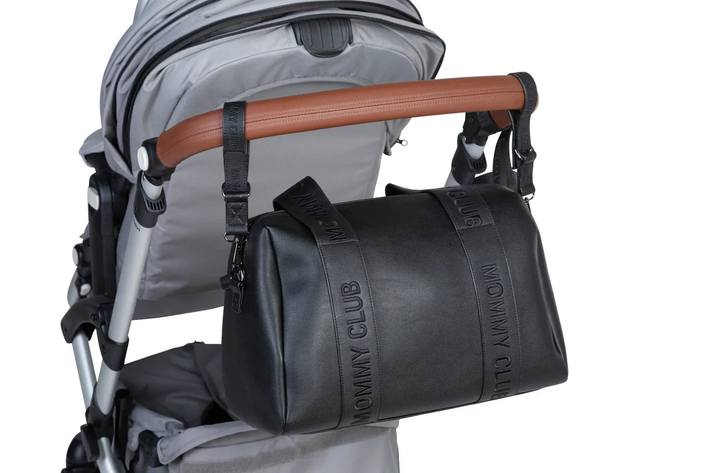 Childhome - Torba Mommy Club Signature Vegan Leather - Black - CWMCSLBL Luxbaby