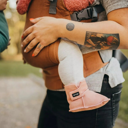 Snugi - Merino škorenjčki - Roza - S964694 Luxbaby