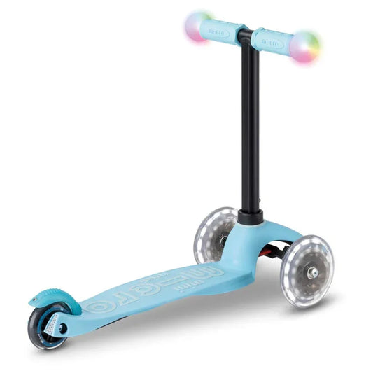 Micro - Otroški skiro Mini2Grow Deluxe Magic LED - Moder (4v1) - MMD358 Luxbaby