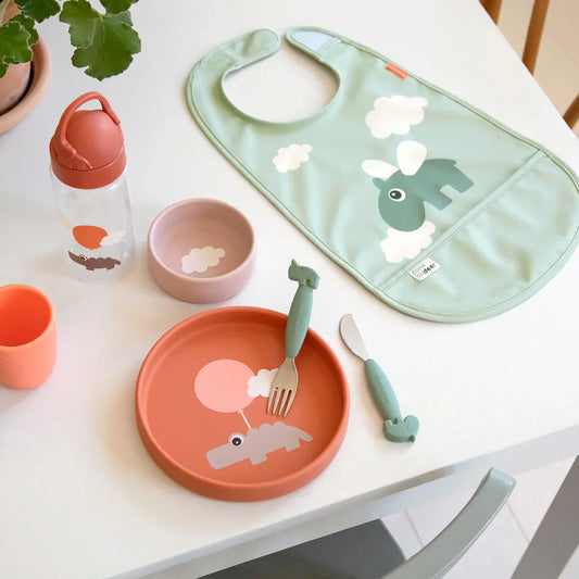 Done by Deer - Slinček Happy clouds - Green - DBD11738 Luxbaby