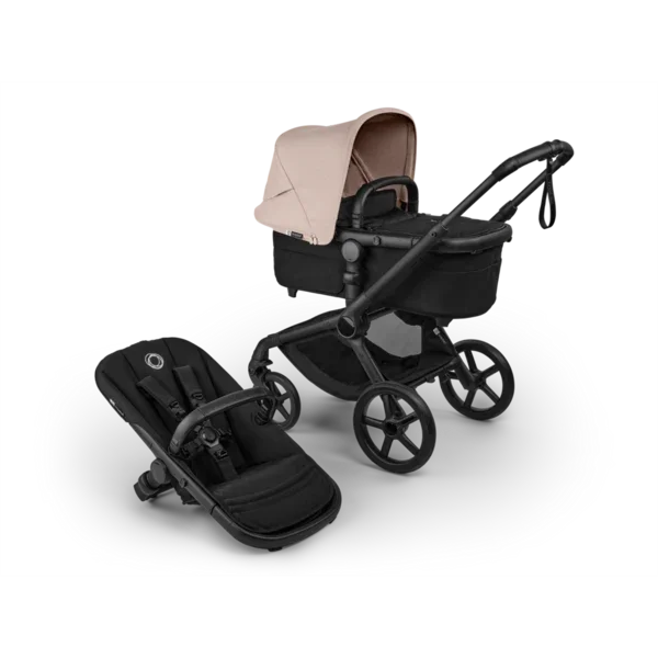 Bugaboo - Otroški voziček Fox 5 Renew Black/Heritage Black - Desert Taupe Melange (2v1) - K13828 Luxbaby
