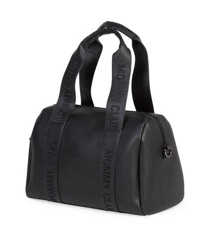 Childhome - Torba Mommy Club Signature Vegan Leather - Black - CWMCSLBL Luxbaby