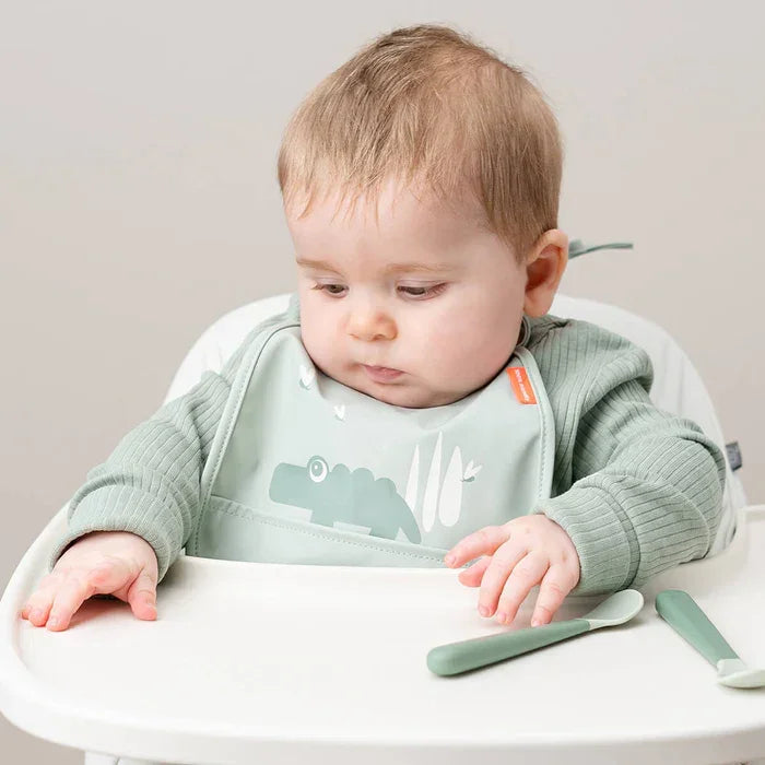 Done by Deer - Komplet 2 mini slinčkov - Playground Croco Green - DBD13238 Luxbaby