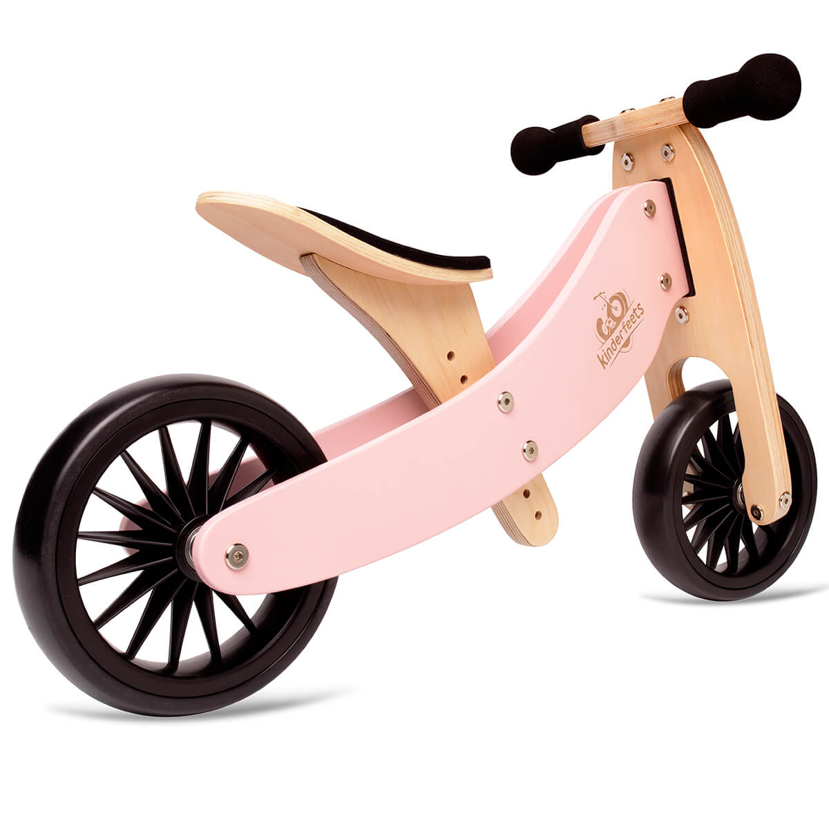 Kinderfeets - Tiny Tot Plus 2in1 Wooden Walker - Rose (18m-4l)