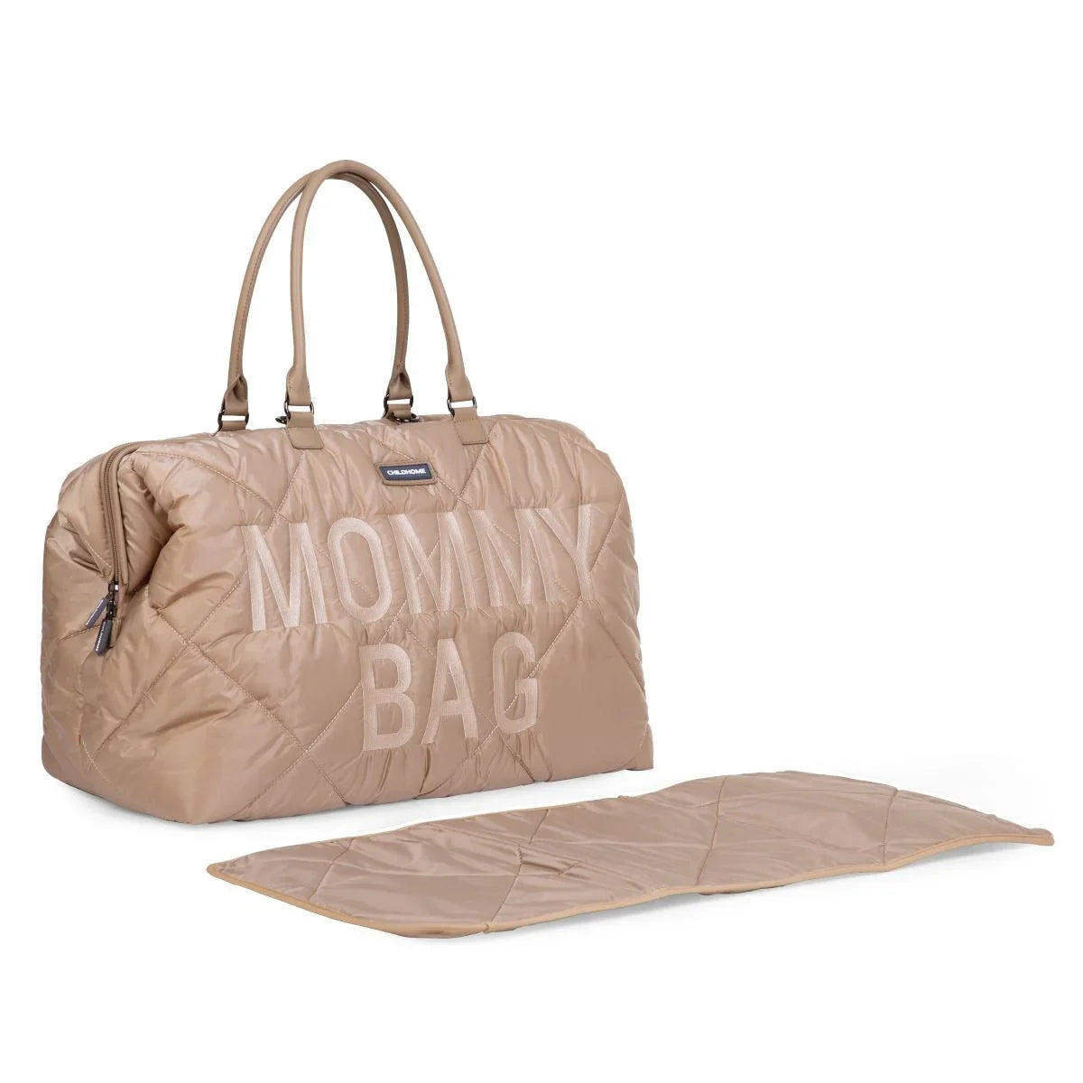 Childhome - Torba Mommy Bag Puffered - Beige - CWMBBPBE Luxbaby