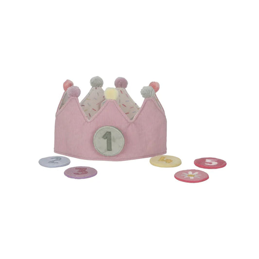 Little Dutch - Rojstnodnevna krona s številkami - Pink - LD4515 Luxbaby