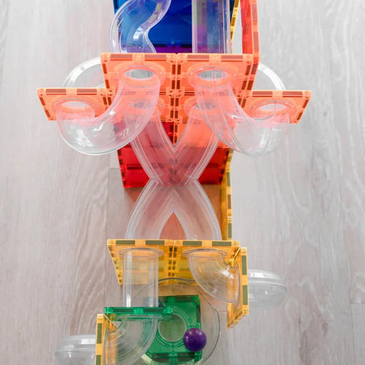 Connetix - Magnetne ploščice - Rainbow Ball Run Expansion Pack (66 kosov) - CON-EU-66BR Luxbaby