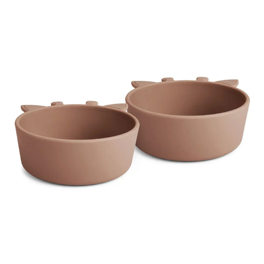 Nuuroo - Alex Silikonske skledice Žirafa - Chocolate Malt (2 kosa) - NU476CM Luxbaby