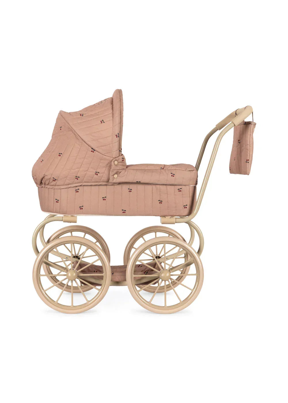 Konges Sløjd - Doll's Stroller with Basket - Cherry Blush