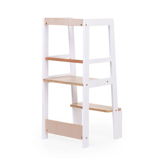 Childhome - Učni stolp - White Natural - CHLTNW Luxbaby